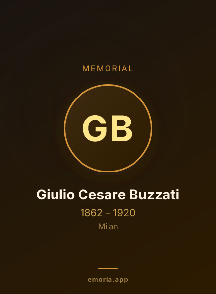 Memorial portrait of Giulio Cesare Buzzati