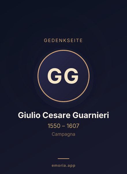 Gedenkportrait von Giulio Cesare Guarnieri