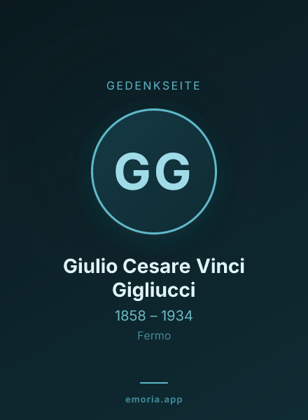 Gedenkportrait von Giulio Cesare Vinci Gigliucci