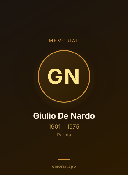 Memorial portrait of Giulio De Nardo
