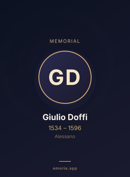 Memorial portrait of Giulio Doffi