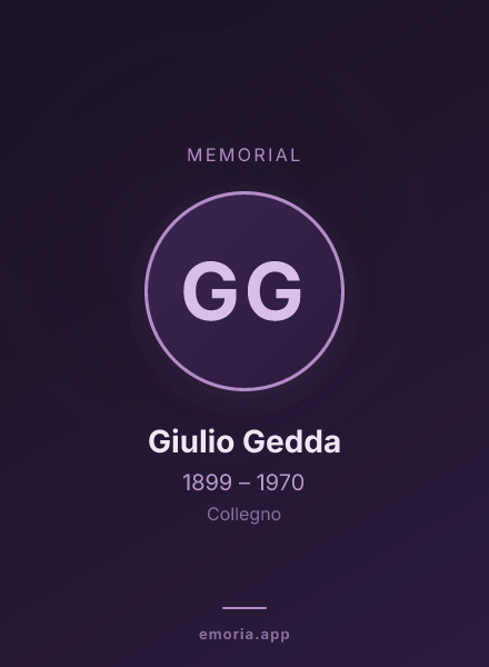 Memorial portrait of Giulio Gedda