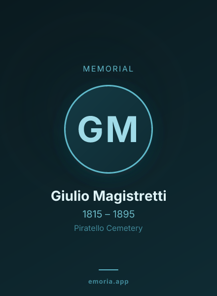Memorial portrait of Giulio Magistretti