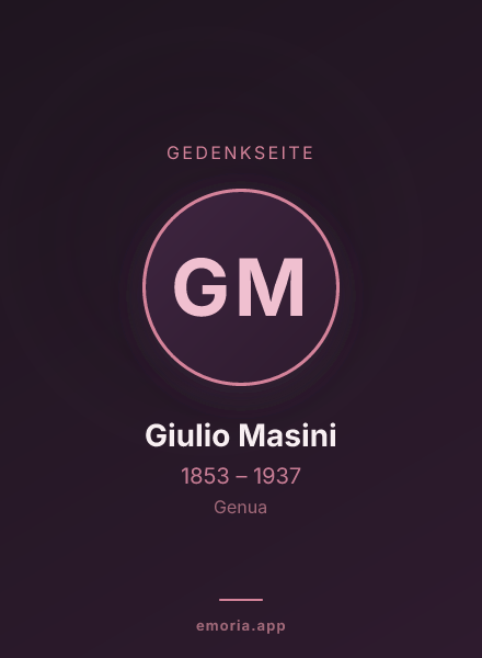 Gedenkportrait von Giulio Masini