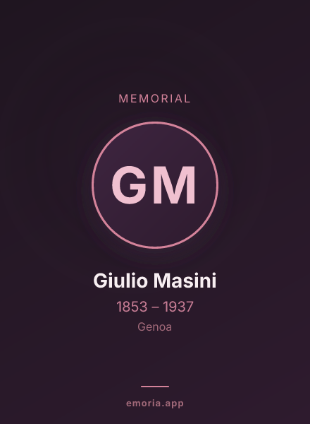 Memorial portrait of Giulio Masini
