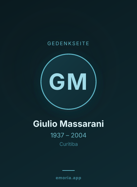 Gedenkportrait von Giulio Massarani
