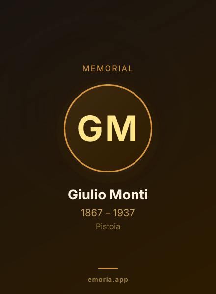 Memorial portrait of Giulio Monti