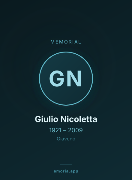Memorial portrait of Giulio Nicoletta