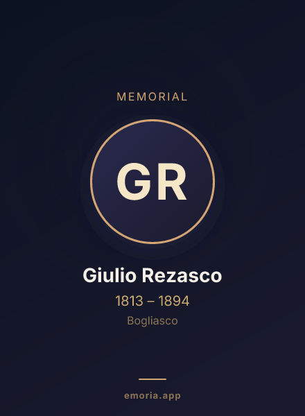 Memorial portrait of Giulio Rezasco