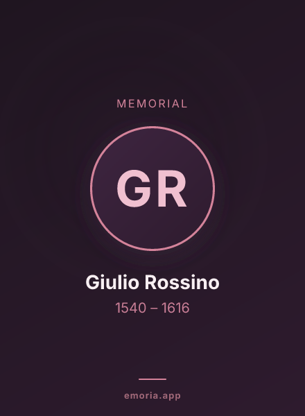 Memorial portrait of Giulio Rossino