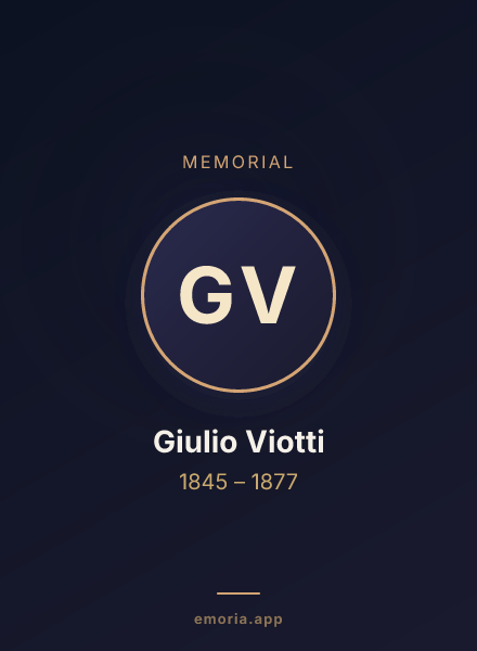 Memorial portrait of Giulio Viotti