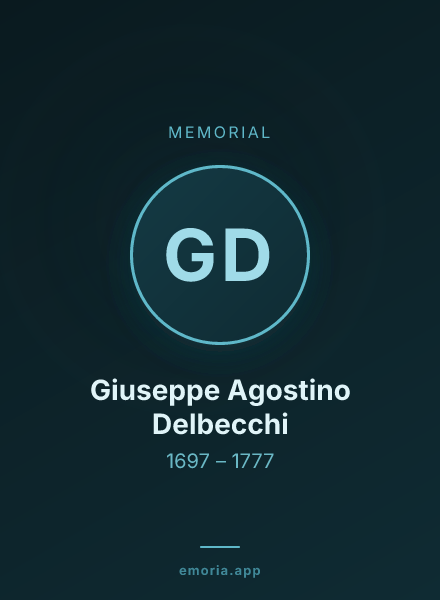 Memorial portrait of Giuseppe Agostino Delbecchi