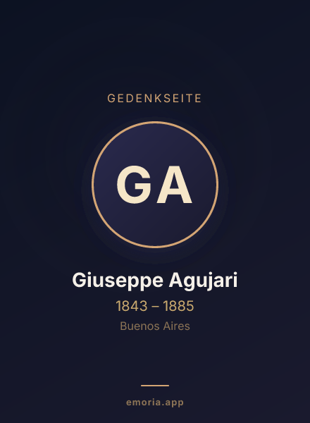 Gedenkportrait von Giuseppe Agujari