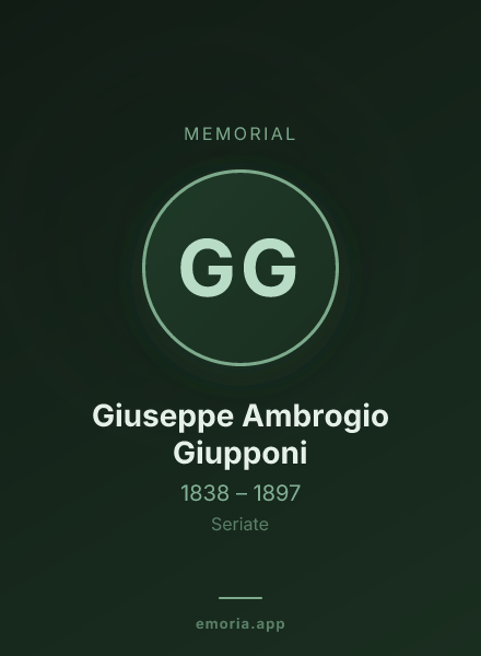 Memorial portrait of Giuseppe Ambrogio Giupponi