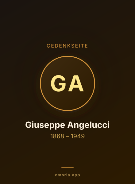 Gedenkportrait von Giuseppe Angelucci