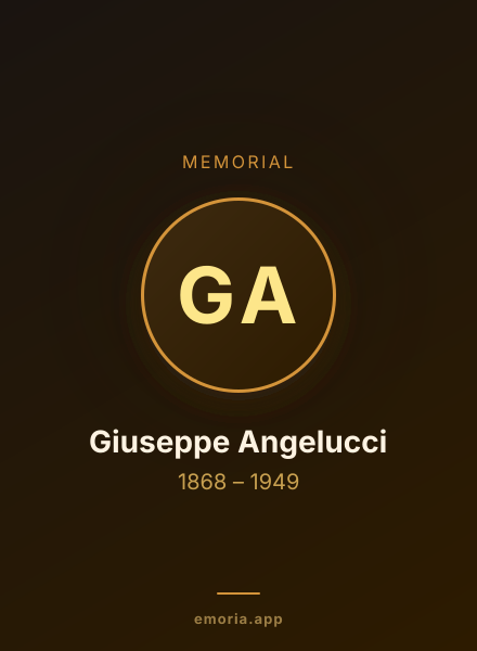Memorial portrait of Giuseppe Angelucci
