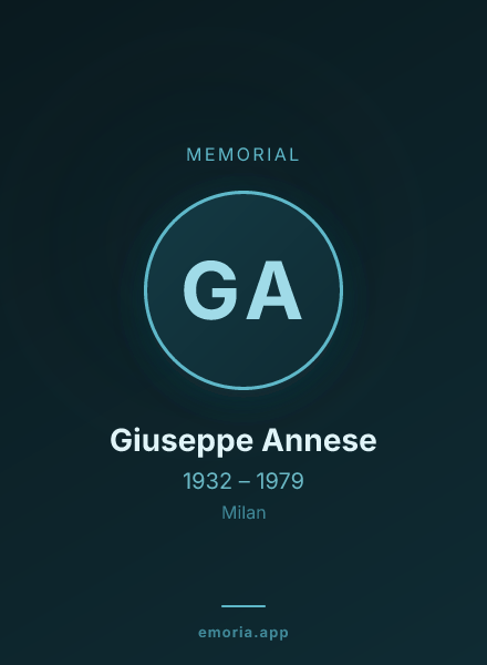 Memorial portrait of Giuseppe Annese
