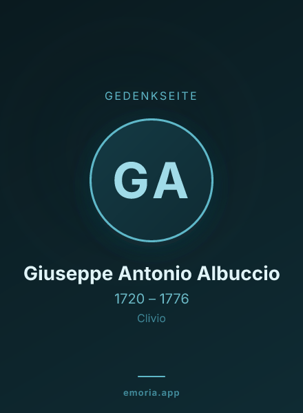 Gedenkportrait von Giuseppe Antonio Albuccio