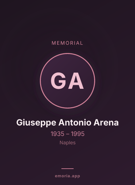 Memorial portrait of Giuseppe Antonio Arena