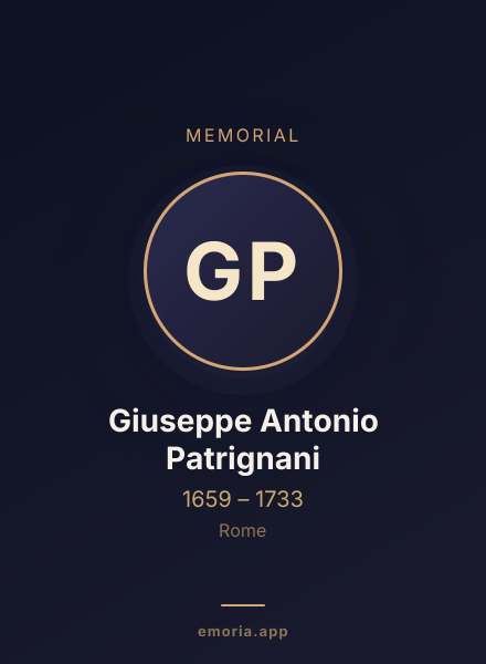 Memorial portrait of Giuseppe Antonio Patrignani