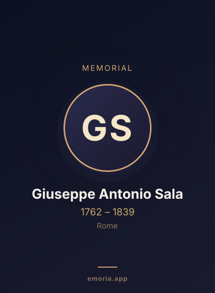 Memorial portrait of Giuseppe Antonio Sala
