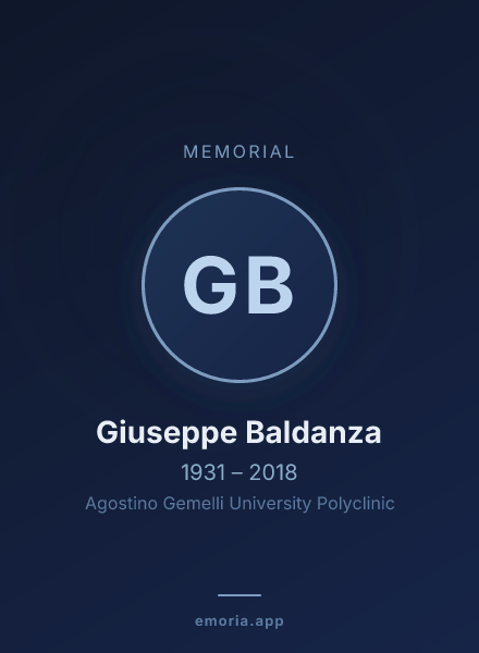 Memorial portrait of Giuseppe Baldanza