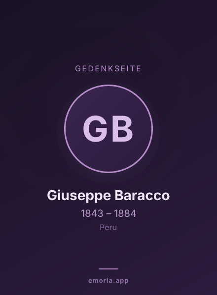 Gedenkportrait von Giuseppe Baracco