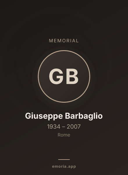 Memorial portrait of Giuseppe Barbaglio