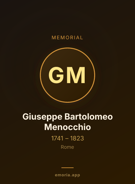 Memorial portrait of Giuseppe Bartolomeo Menocchio