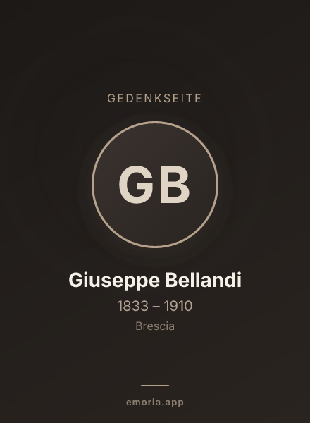 Gedenkportrait von Giuseppe Bellandi