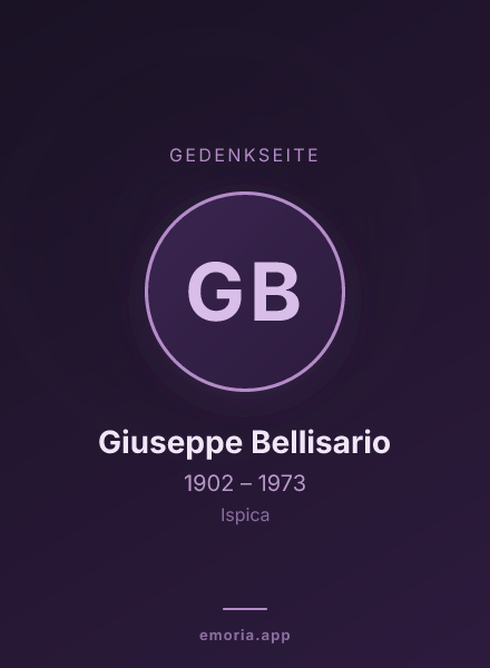 Gedenkportrait von Giuseppe Bellisario
