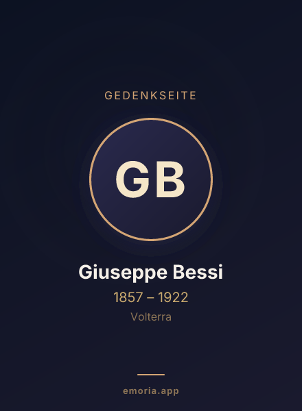 Gedenkportrait von Giuseppe Bessi