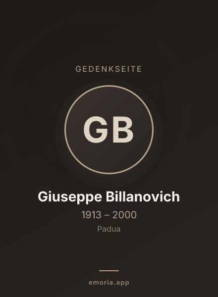 Gedenkportrait von Giuseppe Billanovich