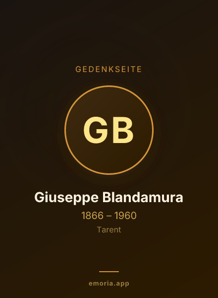 Gedenkportrait von Giuseppe Blandamura