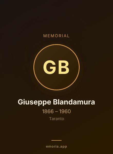Memorial portrait of Giuseppe Blandamura