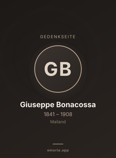 Gedenkportrait von Giuseppe Bonacossa