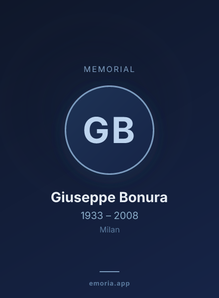 Memorial portrait of Giuseppe Bonura