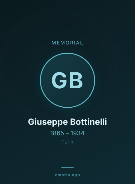 Memorial portrait of Giuseppe Bottinelli