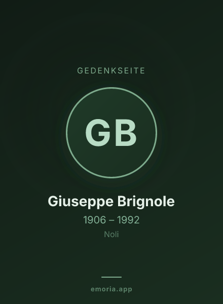 Gedenkportrait von Giuseppe Brignole