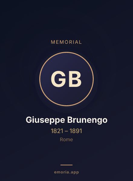 Memorial portrait of Giuseppe Brunengo