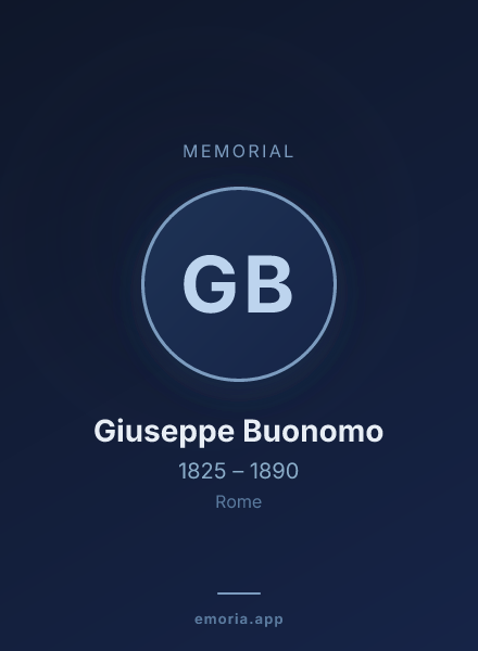 Memorial portrait of Giuseppe Buonomo