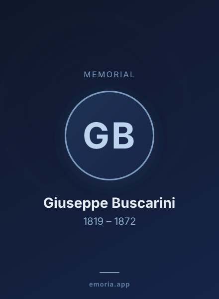 Memorial portrait of Giuseppe Buscarini