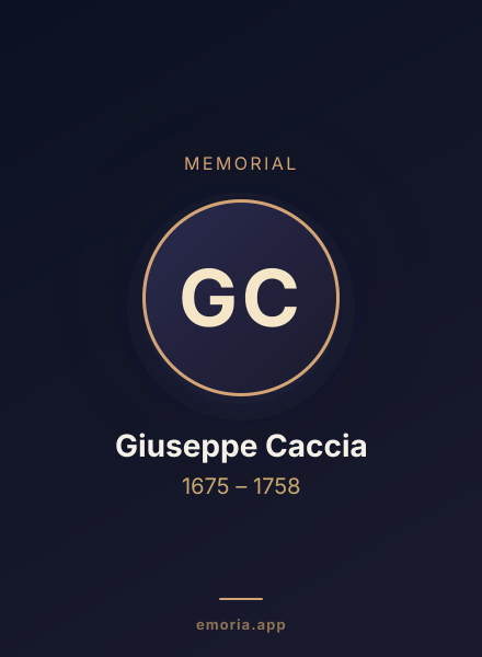 Memorial portrait of Giuseppe Caccia