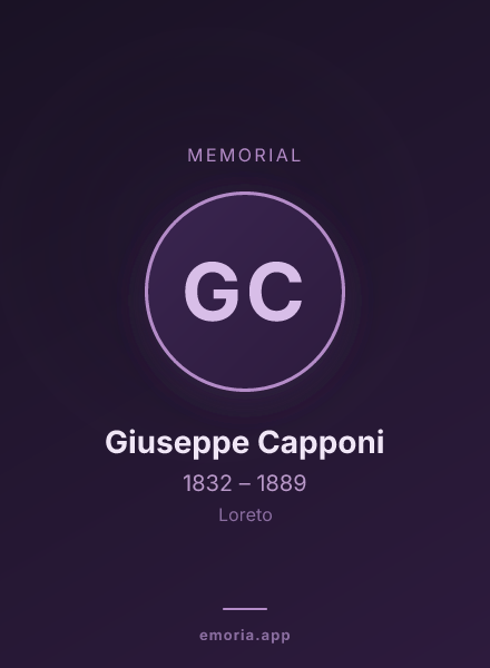 Memorial portrait of Giuseppe Capponi