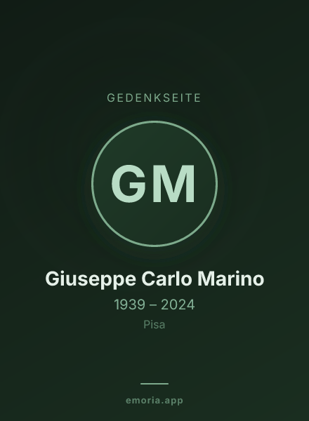 Gedenkportrait von Giuseppe Carlo Marino