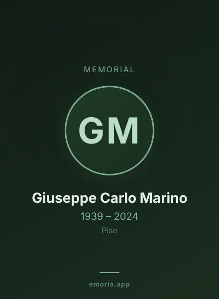 Memorial portrait of Giuseppe Carlo Marino