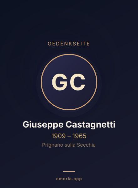 Gedenkportrait von Giuseppe Castagnetti