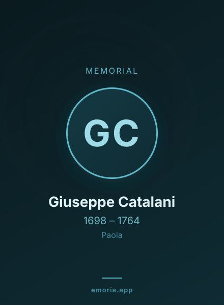 Memorial portrait of Giuseppe Catalani