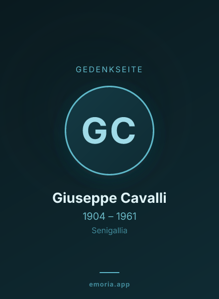 Gedenkportrait von Giuseppe Cavalli