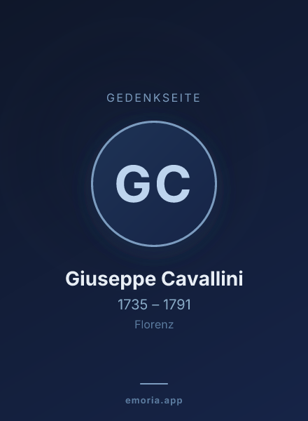 Gedenkportrait von Giuseppe Cavallini